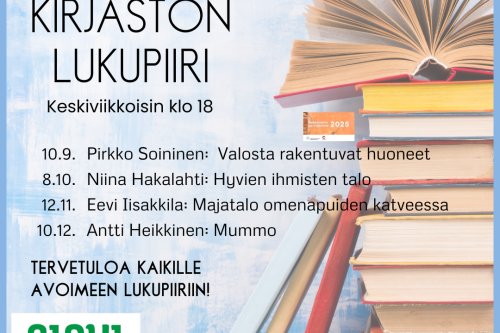 Kuva kirjapinosta