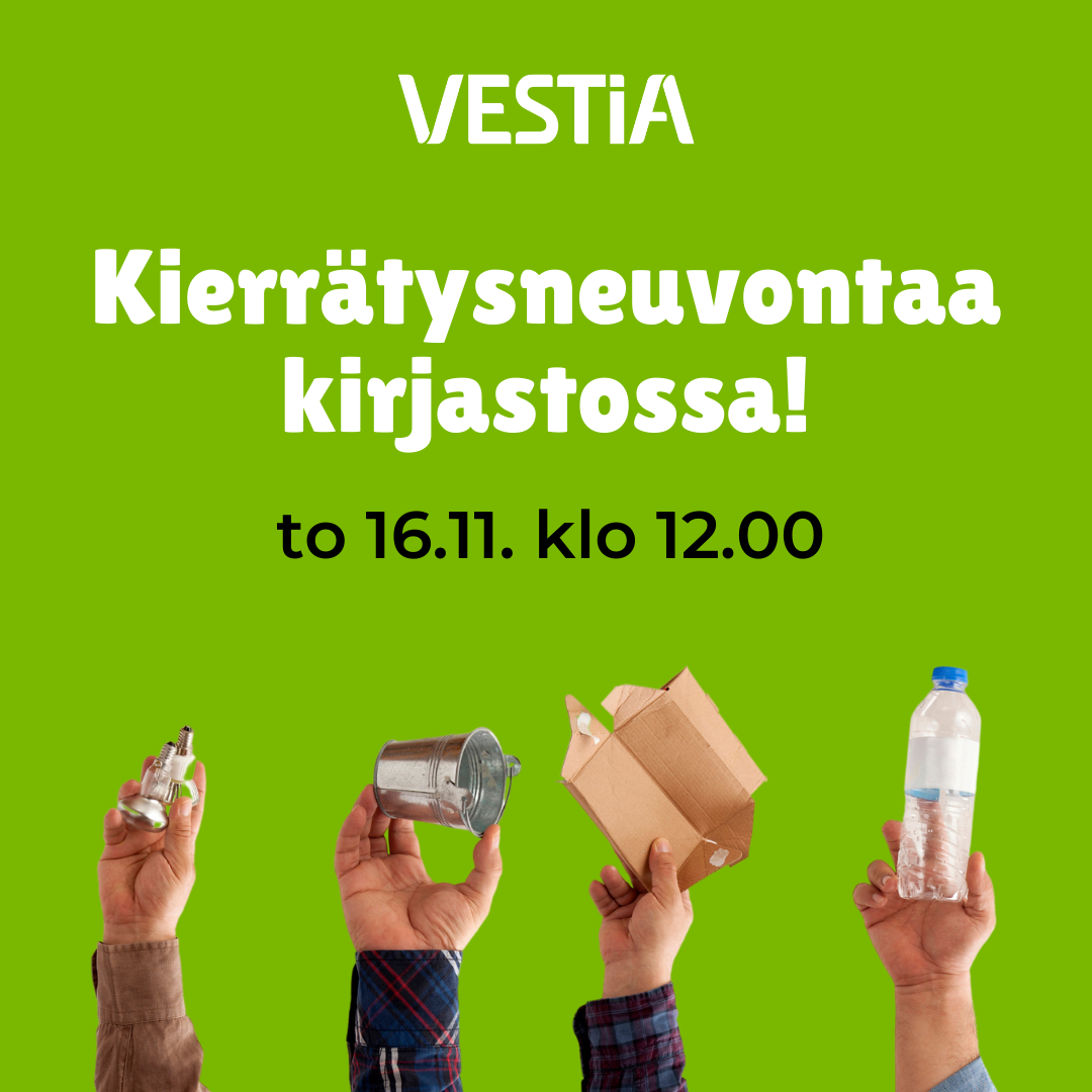 Kierrätysneuvontaa kirjastossa