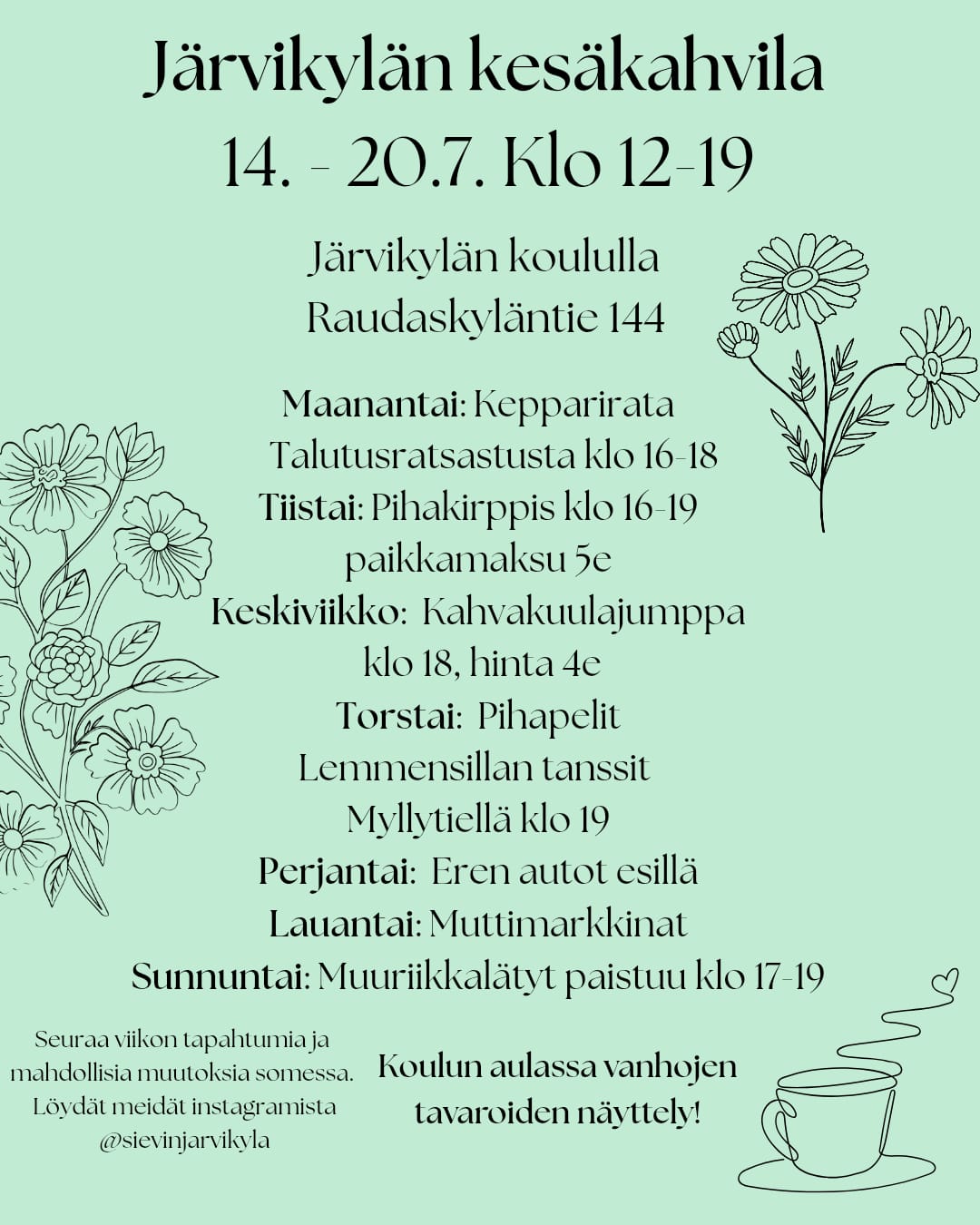 Mainosteksti kuvana.